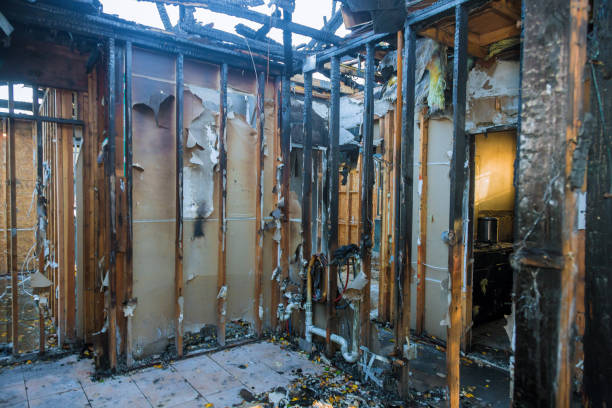 Professional Fire Damage Removal technician working in Wilder, VT